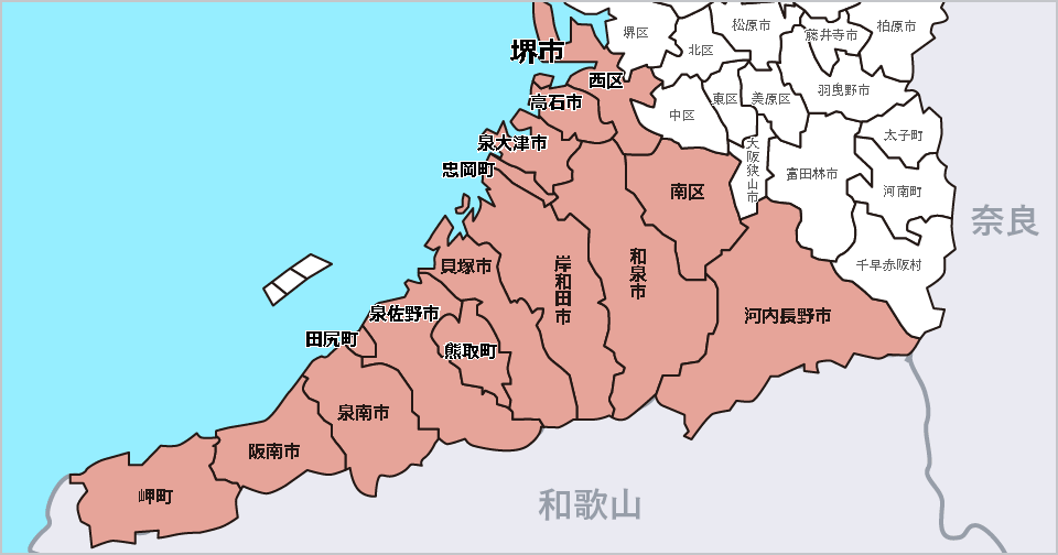 配送エリア地図